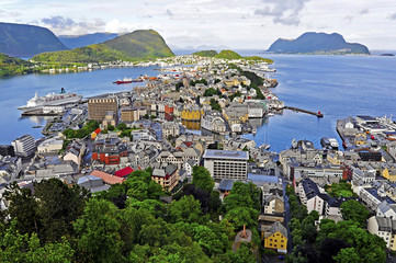 &Aring;lesund, die sch&ouml;nste Stadt Norwegens