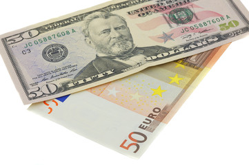 Dollar und Euro