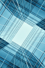Obraz premium glass building perspective view