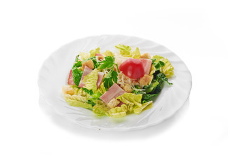 Caesar Salad isolated on a white background
