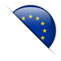 Europe Flag Glossy Button