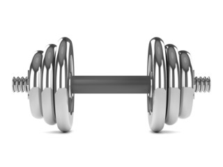 3d Chrome dumbell weights