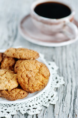 Cookies and cup of coffee