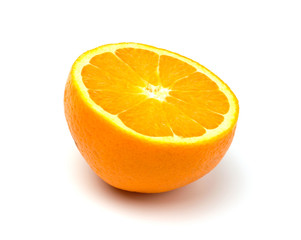 Orange fruit isolated on white background
