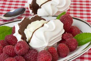 Raspberries and Meringues