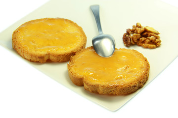 Toast with honey