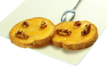 Toast with honey
