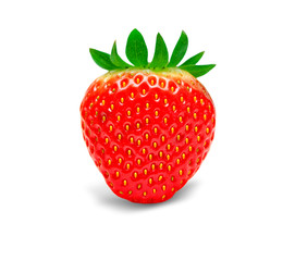 strawberry isolated on white background