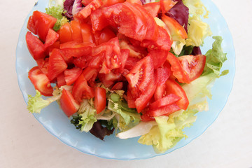 Fresh salad in a bowl