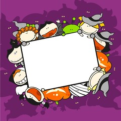 Cute Halloween background