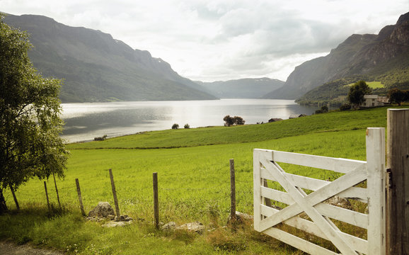 Landschaft in Norwegen (Valdres, Vang)