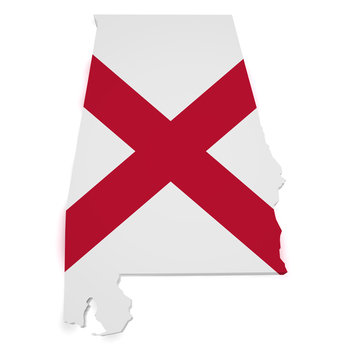 Alabama Map 3d Shape