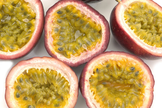 Halved Passion Fruit