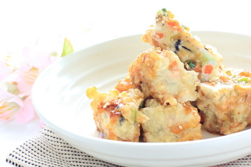 Japanese cuisine, deef fried Tofu
