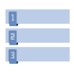 Obraz premium Vector faq labels, three options with numbers
