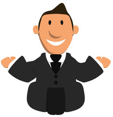 Fun businessman
