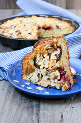 Plum and almond cake