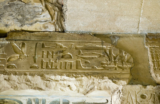 Abydos Helicopter Hieroglyph