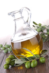 carafe with olive oil