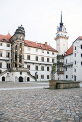 Fototapeta premium Schloss Hartenfels Architektur Innenhof