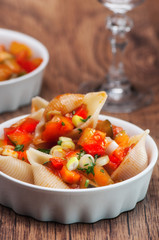 Italian pasta shells stuffed with vegetables © Kamila Cyganek