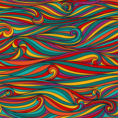 Abstract Waves background. Seamless pattern.
