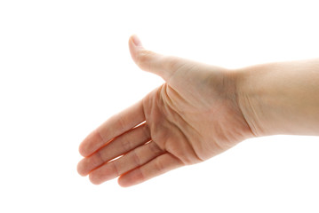 Eine Hand, die gegeben wird