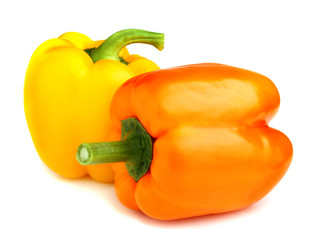 Orange and yellow sweet peppers