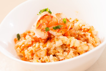 fried rice with shrimps