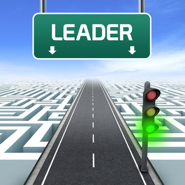 Leader and business vision with strategy.