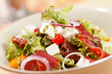 salad with feta