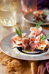 Figs with Prosciutto, Goat Cheese and Rosemary