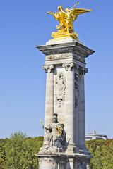 Fototapeta na wymiar Pont Alexandre III most, Paris