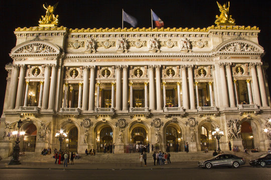 Opera Garnier at night, Paris