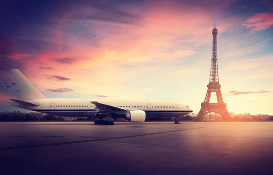 Airplane in Paris