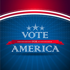 Votez pour l& 39 Amérique - affiche électorale