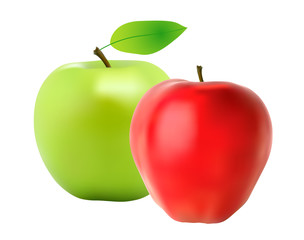 Pommes rouge et verte