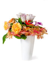 colorful autumn flower bouquet arrangement centerpiece in vase i
