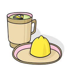 Green tea with lemon