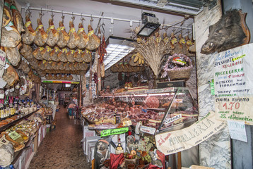 Meat Market in Florence Italy