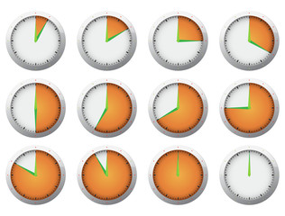Clock - Stop watch timer set 1
