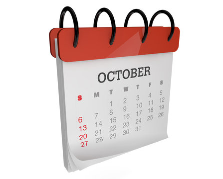 october calendar