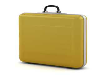 gold suitcase