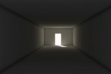 Exit from dark room