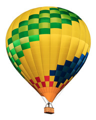 Naklejka premium hot air balloon isolated on white background
