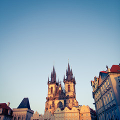 Fototapeta premium View of the Church of Our Lady before Týn (Tyn Church)