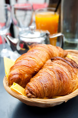 coffee and croissants