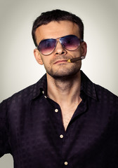 Obraz premium Stern man
