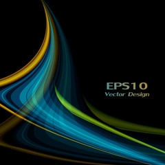 wavy lines with copy space. Eps10
