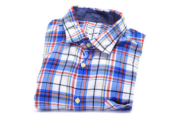 plaid patterned shirt